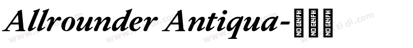 Allrounder Antiqua字体转换